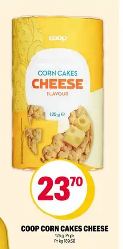 Coop Extra COOP CORN CAKES CHEESE, NOK 23.7 tilbud