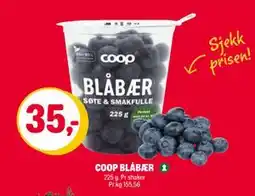 Coop Extra COOP BLÅBÆR, NOK 35 tilbud
