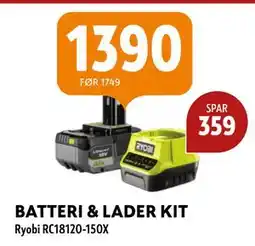Byggmakker Ryobi RC18120-150X, NOK 1390 tilbud