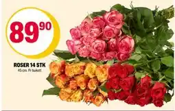 Coop Extra ROSER 14 STK, NOK 89.9 tilbud