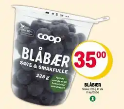 Coop Extra BLÅBÆR, NOK 35 tilbud
