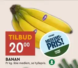 Coop Mega BANAN, Medlemspris tilbud