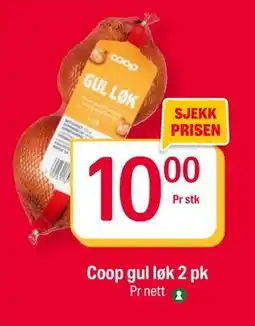 Coop Extra Coop gul løk 2 pk, NOK 10 tilbud