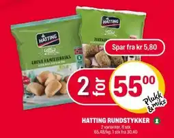 Coop Extra HATTING RUNDSTYKKER, NOK 55 tilbud