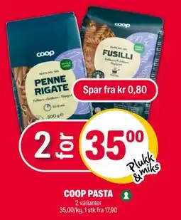 Coop Extra COOP PASTA, NOK 35 tilbud