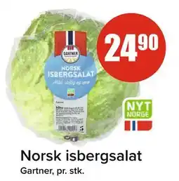 Spar Norsk isbergsalat, NOK 24.9 tilbud