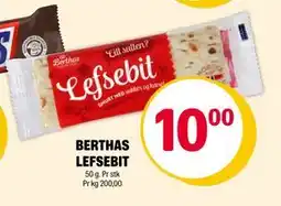 Coop Extra BERTHAS LEFSEBIT, NOK 10 tilbud