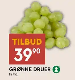 Coop Mega GRØNNE DRUER, NOK 39.9 tilbud