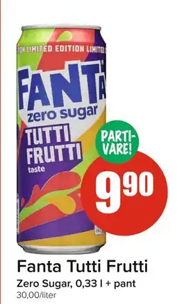 Spar Fanta Tutti Frutti, NOK 9.9 tilbud