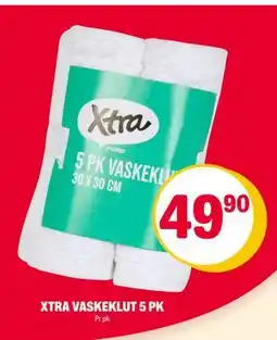 Coop Extra XTRA VASKEKLUT 5 PK, NOK 49.9 tilbud