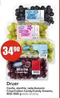 Spar Druer, NOK 34.9 tilbud