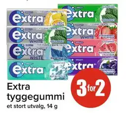 Spar Extra tyggegummi tilbud
