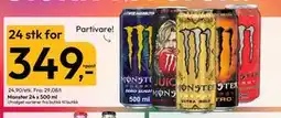 Gigaboks Monster 24 x 500 ml, NOK 349 tilbud