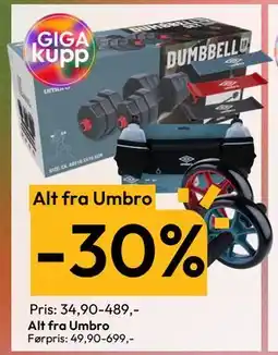 Gigaboks Alt fra Umbro tilbud