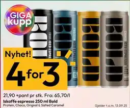 Gigaboks Iskaffe espresso 250 ml Bold tilbud