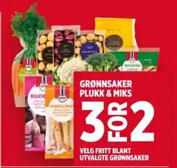 Meny Grønnsaker Plukk & Miks tilbud