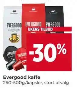 Meny Evergood kaffe tilbud