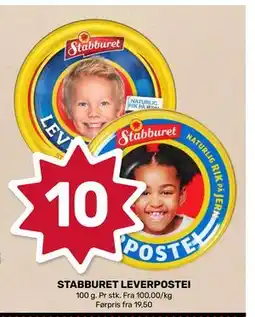 Matkroken STABBURET LEVERPOSTEI, NOK 10 tilbud