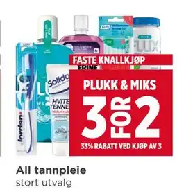Meny All tannpleie tilbud