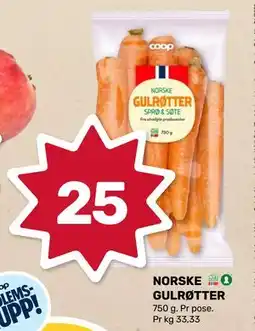 Matkroken NORSKE GULRØTTER, NOK 25 tilbud