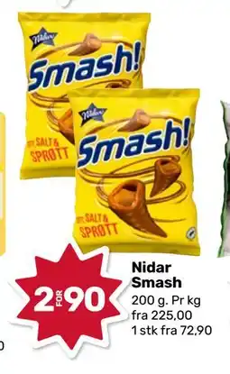 Matkroken Nidar Smash, NOK 90 tilbud