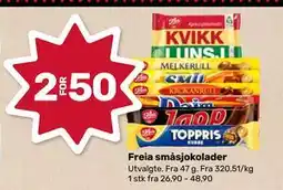 Matkroken Freia småsjokolader, NOK 50 tilbud