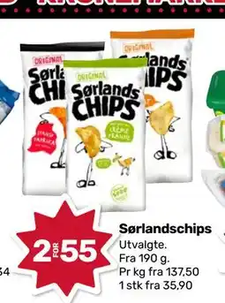 Matkroken Sørlandschips, NOK 55 tilbud