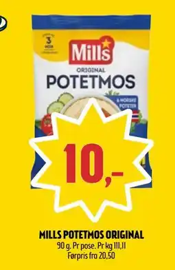 Coop Prix MILLS POTETMOS ORIGINAL, NOK 10 tilbud