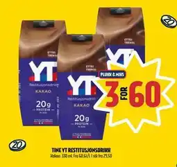 Coop Prix TINE YT RESTITUSJONSDRIKK, NOK 60 tilbud