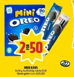 Coop Prix OREO KJEKS, NOK 50 tilbud