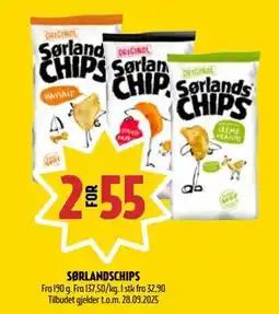 Coop Prix SØRLANDSCHIPS, NOK 55 tilbud