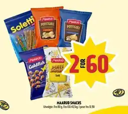 Coop Prix MAARUD SNACKS, NOK 60 tilbud