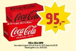 Coop Prix COCA-COLA 10PK, NOK 95 tilbud