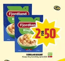Coop Prix FJORDLAND RISGRØT, NOK 50 tilbud