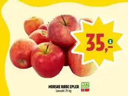 Coop Prix NORSKE RØDE EPLER, NOK 35 tilbud