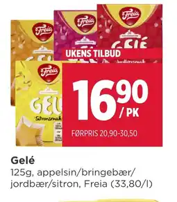 Meny Gelé tilbud
