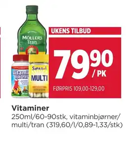 Meny Vitaminer tilbud