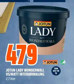 Obs Bygg JOTUN Lady wonderwall 05/matt interiørmaling tilbud