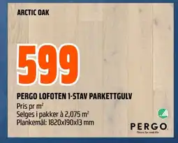 Obs Bygg PERGO Lofoten 1-stav parkettgulv tilbud