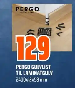 Obs Bygg PERGO Gulvlist til laminatgulv tilbud