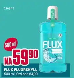 Europris FLUX FLUORSKYLL, NOK 59.9 tilbud