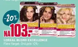 Europris LOREAL BLOND EXCELLENCE, NOK 103 tilbud