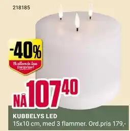 Europris KUBBELYS LED, NOK 107.4 tilbud