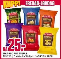 Europris MAARUD POTETGULL, NOK 25 tilbud