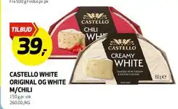 Bunnpris CASTELLO WHITE ORIGINAL OG WHITE M/CHILI, NOK 39 tilbud