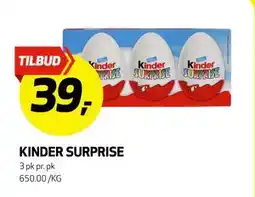 Bunnpris KINDER SURPRISE, NOK 39 tilbud
