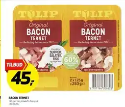 Bunnpris BACON TERNET, NOK 45 tilbud