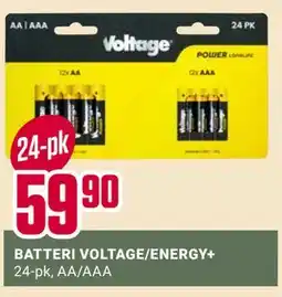 Europris BATTERI VOLTAGE/ENERGY+., NOK 59.9 tilbud