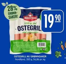 Rema 1000 OSTEGRILL M/ GRØNNSAKER, NOK 19.9 tilbud