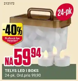 Europris TELYS LED I BOKS, NOK 59.94 tilbud